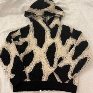 Sandy Liang x Target Women’a Leopard Print Sherpa Hooded Sweatshirt